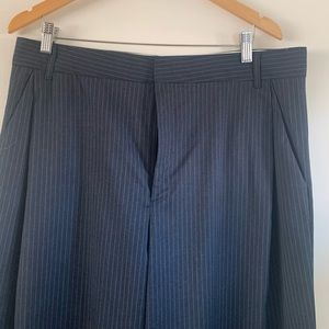 Zara pin striped wide leg pants